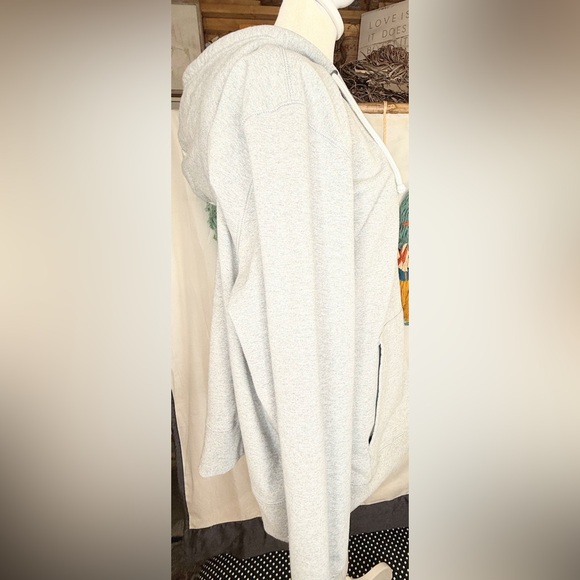 The North Face Women’s XL Full Zip Hoodie Gray Long Sleeve Sweatshirt Logo - Picture 5 of 9